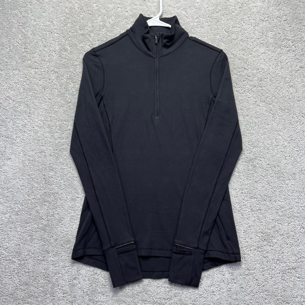 Lululemon Pullover Womens 4 Black Run Swiftly Tech 1/2 Zip Long Sleeve Shirt